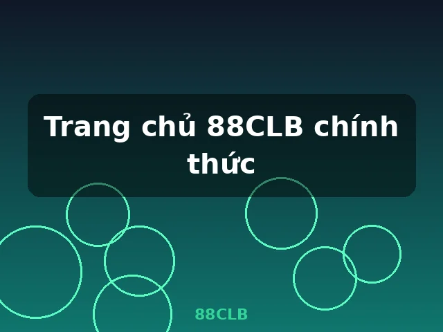 Trang chủ 88CLB chính thức
